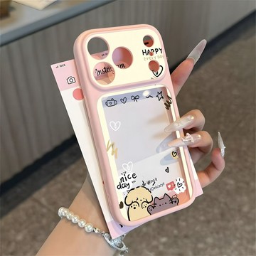 ins狗狗相框潮款 iPhone18 手機殼適用 17pro 新款 16/15 創意 14 防摔 13 全包