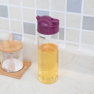 創意廚房小油壺醋壺醬油壺油罐玻璃油壺防漏刻度油瓶調料瓶醬油瓶1入