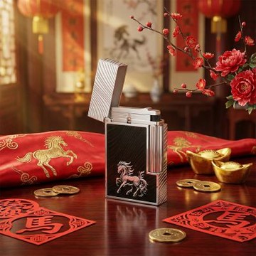 S.T.Dupont 都彭 火馬 馬年限量 Ligne 2 Double打火機 新年開運 送禮推薦 C16088CL