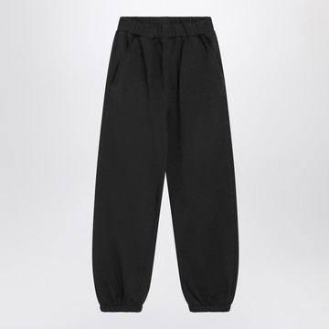 Jogging trousers in black cotton
