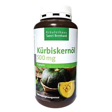 Sanct Bernhard 聖伯納德 南瓜籽油膠囊 500mg  400顆  1罐