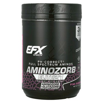 EFX Sports, AminoZorb® Elite 21，粉紅泡泡糖味，13.76 盎司（390 克）
