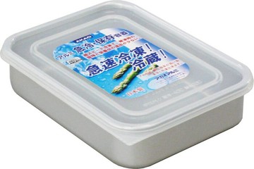 日本【AKAO】淺型鋁合金保鮮盒L