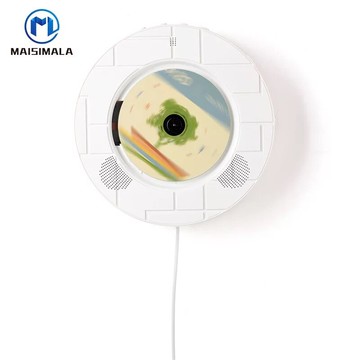 壁掛cd/dvd播放器 圓型紋路款藍芽音響播放器 多功能家庭影音播放器