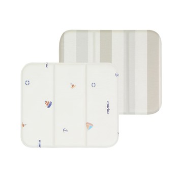 needco 折疊式 雙面墊 兩件組  海洋 + 條紋  350 x 300mm  10mm