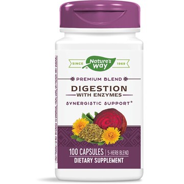 Nature's Way Digestion with Enzymes 100 Capsules