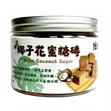 Longyes 隆一 椰子花蜜糖磚  120g  1罐