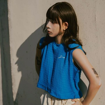 【Sharkhead】現貨 Sense Seersucker Vest 泡泡紗背心 藍 檸檬綠 奶油 L23-23