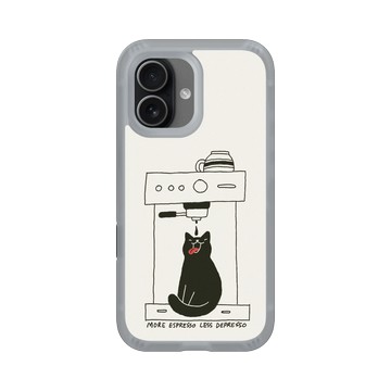 iPhone 17 AirX 流變灰 - ilovedoodle (Lim Heng Swee) - Coffee Cat: 多點濃縮，少點憂鬱