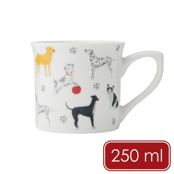 Mikasa Dinnerware 美國 石陶馬克杯(萌犬樂園250ml) / 咖啡杯 拿鐵杯 北歐風 情侶對杯 可機洗 洗碗機可洗