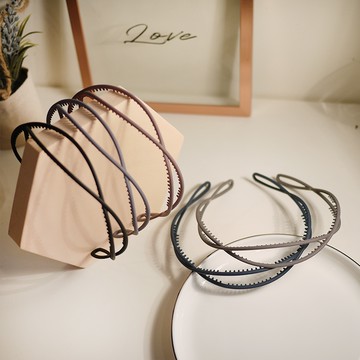 G&G交叉編織彈力髮箍（混出）