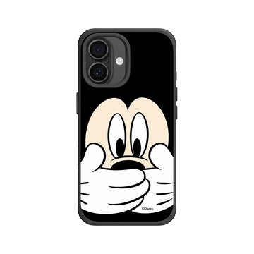 iPhone 16 SolidX 黑 - 迪士尼-米奇 Mickey - 米奇摀嘴