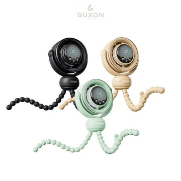 【GUXON】捲捲扇｜全方位旋轉風扇 5段風速 可擺頭 推車風扇 八爪風扇 手持風扇 夾式風扇 電扇 小風扇 嬰兒車風扇