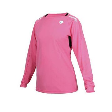 DESCENTE 迪桑特 女款排球長袖T恤-上衣 訓練 迪桑特 吸濕速乾