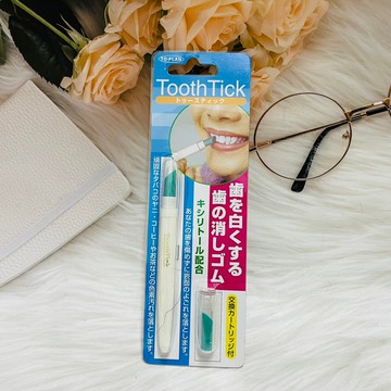日本 立潔淨 齒白橡皮擦筆 Tooth Tick 含交換芯*1｜全店$199免運