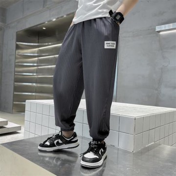 GILE兒童裝男童春裝褲子春秋冬款運動春季中大童長褲男孩衛褲