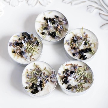 天然大豆蠟燭 淨化磁場香氛魔法蠟燭 茶蠟款 單顆蠟燭