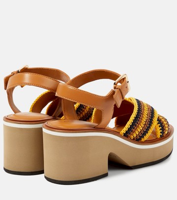 Clergerie Carya crochet platform sandals