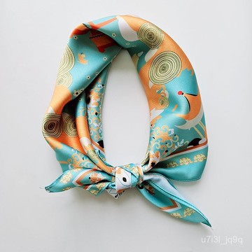 專業生産真絲仿真絲女士方巾數碼印花源頭工廠來圖來樣絲巾小批量