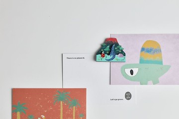 NTTXHOM 小綠龍木質磁鐵