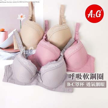 【A2G】隔日到貨【軟鋼圈內衣、C罩杯】台灣出貨 高脅邊 透氣舒適 罩杯厚1.5公分 透氣網紗 調整型 包覆副乳1637