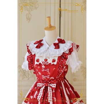 【棉花糖原創】+彼得潘+多色蝴蝶結可拆卸假領分體長短袖洋裝內搭