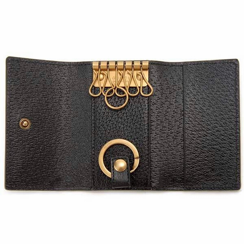 グッチ 435305 GGマーモント キーケース GUCCI グッチ キーケース レディース GGマーモント ブラック