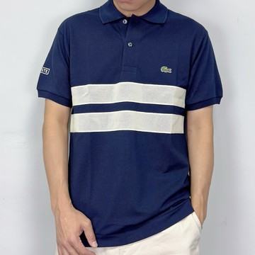 【New START精品服飾-員林】現貨 Lacoste 鱷魚 橫條拼接 Polo衫 短袖上衣 短袖