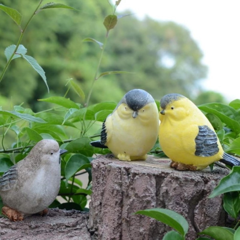 オオハシの吊り下げ置物 止まり木鳥オブジェトロピカルハワイアン飾りインテリア雑貨アウトドア対応ガーデン庭園オーナメント屋外野鳥彫刻 - 家具、インテリア