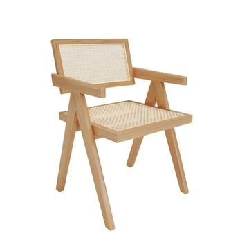 網紅奶茶咖啡店實木餐桌椅組合現代簡約實木家用小戶型餐廳飯桌椅[DD010109]