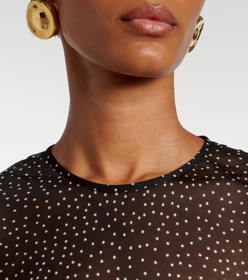 SIR Polka-dot silk maxi dress