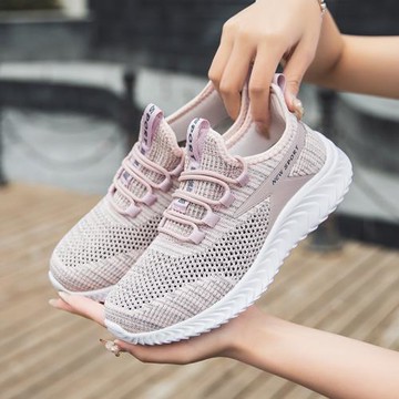 媽媽鞋中老年舒適防滑軟底老人鞋女新款夏季透氣運動休閑健步鞋女