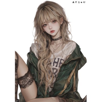 【10月新作5】07-094-0138 人物貼紙 輕龐克女孩