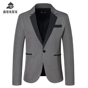 2025秋冬季新款男士休閑西裝 時尚一粒扣 西服外套男潮便服單西Q9/15