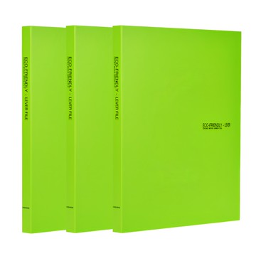ECO Chungwoon 直式文件夾板 A4  綠色  3本