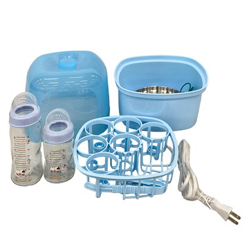 bab 培寶 e世代蒸汽式奶瓶消毒鍋 + 初生兒玻璃奶瓶組  TM-701A