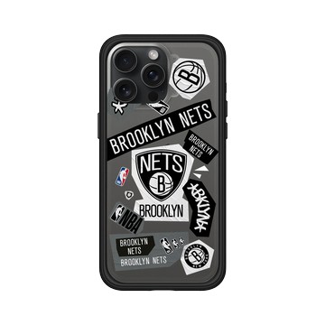 iPhone 15 Pro Max Mod NX 黑 - NBA - 拼貼系列-布魯克林籃網 Brooklyn Nets - Collage