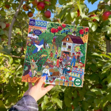 eeBoo 1000片拼圖 - Fall Apple Picking 秋季採蘋樂