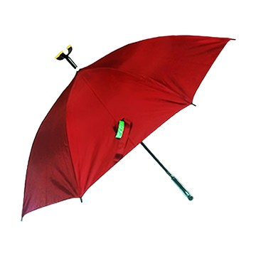 Fullicon 護立康 360度 三點大腳座 防滑拐杖雨傘 一按自動開傘 耐磨防滑三點腳墊 晴雨兩用  紅色