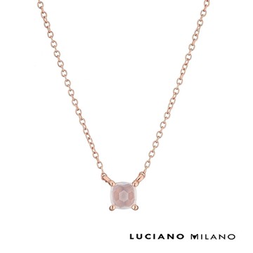 LUCIANO MILANO 秋夜純銀項鍊(玫瑰金色)