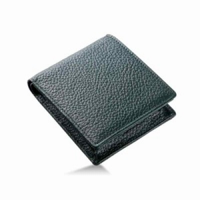 TASUKI 財布 メンズ 二つ折り 日本製 姫路レザー 一流の革職人が作る 本革 二つ折り財布 メンズ 小銭入れ (ブラック) (Green)