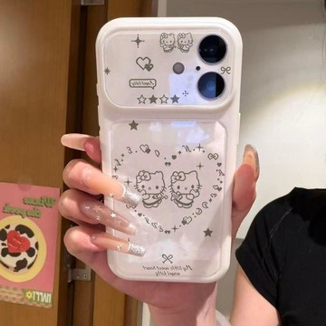 愛心天使kt貓適用蘋果17ProMax手機殼iPhone16新款15全包14圓邊13