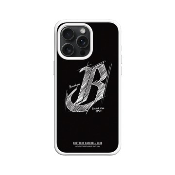 iPhone 15 Pro Max SolidX 白 - 職棒-中信兄弟 Brothers - 素描LOGO