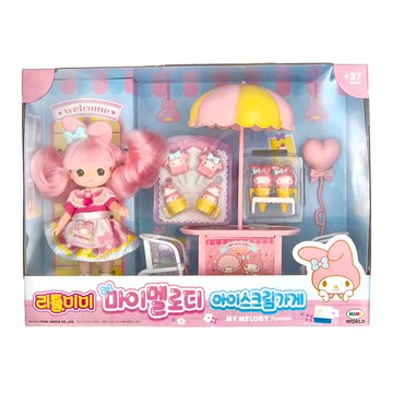 Sanrio 三麗鷗 迷你小MIMI 美樂蒂冰淇淋鋪  美樂蒂 粉紅色  1個