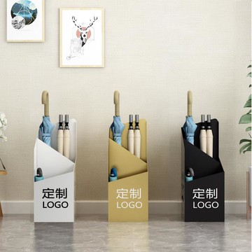 雨傘架簡約商用家用創意門口收納雨傘桶個性鐵藝金屬放傘置物架