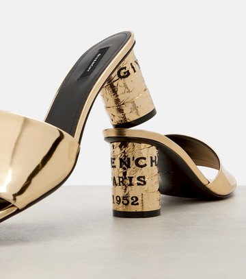 Givenchy Tape 65 mirrored leather mules