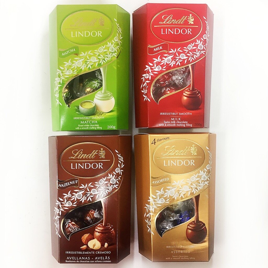 瑞士蓮Lindt LINDOR 綜合巧克力/榛果巧克力 200g