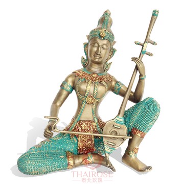 泰國家居飾品客廳擺件 創意書柜酒柜電視柜裝飾品擺設 泰式工藝品1入