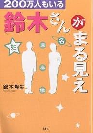 200万人もいる鈴木さんがまる見え 鈴木隆生