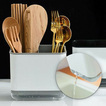 台灣現貨發票! 分格筷子筒 可瀝水 防霉 筷子桶 筷籠 餐具筒 餐具桶 餐具收納 刀叉 筷子 餐具 筷子架 廚房 收納